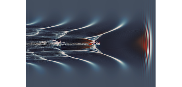 PIC-simulation of relativistic electrons propagating through a plasma