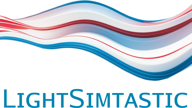 Logo for the software LightSimtastic