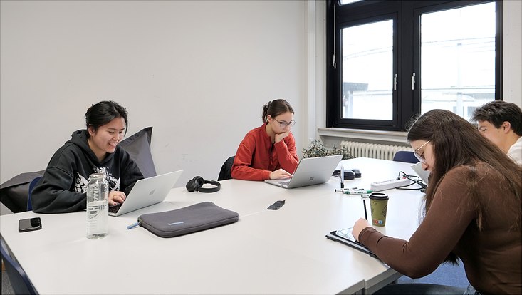Studentischer Arbeitsraum in der Jungiusstraße 11C
