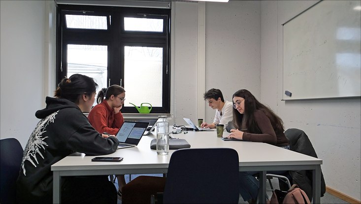 Studentischer Arbeitsraum in der Jungiusstraße 11C