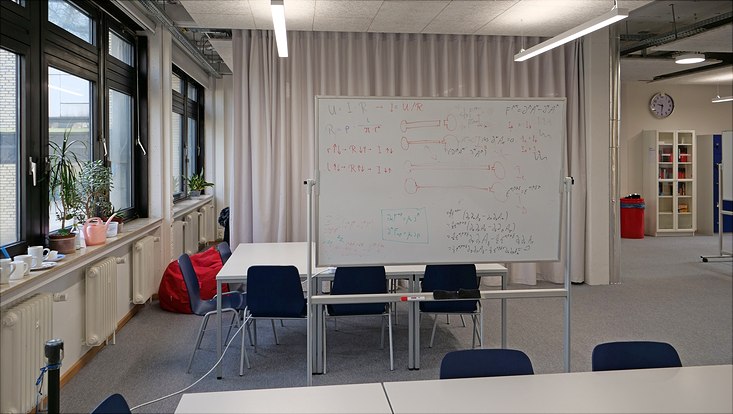 Studentischer Arbeitsraum in der Jungiusstraße 11C