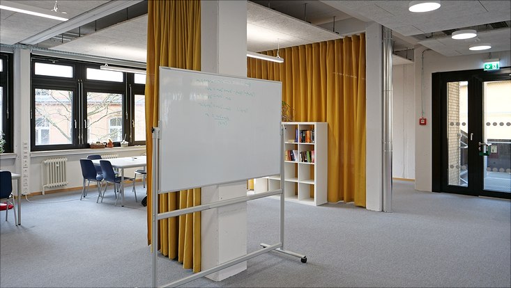 Studentischer Arbeitsraum in der Jungiusstraße 11C