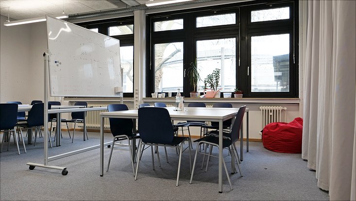 Studentischer Arbeitsraum in der Jungiusstraße 11C